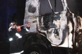 На Николаевщине прямо на трассе загорелся МАЗ с прицепом подсолнечника