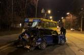 В Киеве пьяный водитель врезался в маршрутку: шесть пострадавших