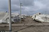 Под Николаевом ураган снес палаточный городок ВСУ
