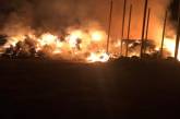 В селе под Николаевом подразделения ГСЧС тушат масштабный пожар