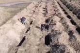 Появилось видео выкопанных могил в Днепре для будущих жертв коронавируса
