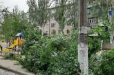 Непогода на Николаевщине: деревья рухнули на детскую площадку