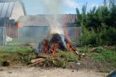 Житель Николаевщины едва не сгорел, когда сжигал мусор