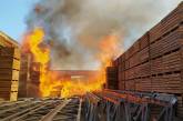Под Николаевом горели склады: пожар тушили около 40 спасателей