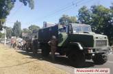 В Николаеве столкнулись военный грузовик КрАЗ и «Ниссан»