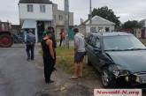Появилось видео столкновения автомобиля такси с трактором водоканала в Николаеве