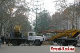 Праздники закончились: в Николаеве демонтировали главную городскую елку