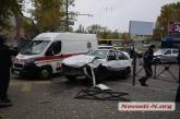 В центре Николаева женщина на «Сузуки» устроила ДТП с тремя автомобилями — двое пострадавших
