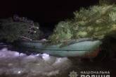 Под Николаевом браконьеры на лодках переправляли незаконно срубленные елки. ВИДЕО