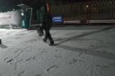 В Новой Одессе выпал снег. ФОТО