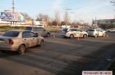 В Николаеве столкнулись Nissan Leaf и Daewoo Lanos. ВИДЕО