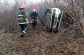 На трассе в Николаевской области перевернулся «Фольксваген»