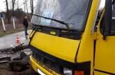 Под Львовом поезд врезался в маршрутку: пострадали два человека