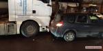На ул. Чигрина в Николаеве столкнулись седельный тягач MAN с полуприцепом и легковой автомобиль Renault Sc&eacute;nic