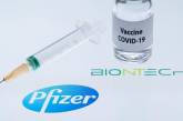 В Украине зарегистрировали вакцину Pfizer