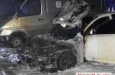Ночью во дворе в Николаеве горели автомобиль и микроавтобус: подозревают поджог