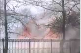 В Николаеве горел парк «Лески». Видео