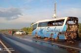 На трассе во Львовской области сгорел рейсовый автобус