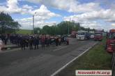 Акция протеста под Николаевом: государственную трассу перекрыли около 400 фур. ВИДЕО