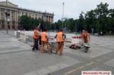 В Николаеве продолжили реконструировать Серую площадь