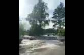 В Киевской области прорвало дамбу (видео)