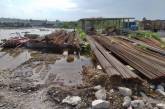 В Николаевской области затопило строительную площадку «Троицкого» моста   