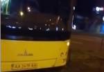 В&nbsp;Киеве неизвестный напал на водителя автобуса прямо во время движения