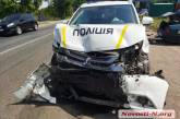 В Первомайске полицейский автомобиль протаранил «Рено»