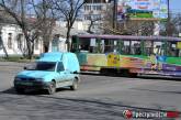 Авария в центре Николаева: девушка за рулем «Seat» не заметила трамвай