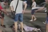 Появилось видео с места ДТП с мотоциклом в Николаеве