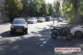 В центре Николаева столкнулись «Тойота» и мотоцикл