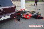 В&nbsp;Николаеве столкнулись Toyota Land Cruiser Prado и мотоцикл