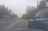 В сети показали, как ездил «БМВ», столкнувшийся с тремя автомобилями в Николаеве