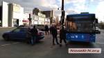 На проспекте Героев Украины в Николаеве столкнулись легковой автомобиль &Scaron;koda Octavia и троллейбус 6 маршрута