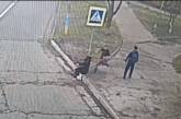 Жительницу Южноукраинска средь бела дня избил ногами неизвестный (видео)