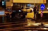 ДТП в Киеве: пьяного водителя выбросило из авто за несколько секунд до взрыва