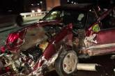 Под Киевом Opel влетел в отбойник: водитель был пьян, пострадал ребенок