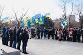 В Николаеве ко Дню Соборности Украины «Нацкорпус» возложил цветы к памятнику Шевченко