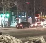 На проспекте Богоявленской в Николаеве автомобиль &laquo;Инфинити&raquo; выехал за пределы проезжей части и врезался в забор