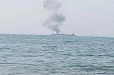 В Черном море на борту танкера с 700 тоннами мазута вспыхнул пожар (видео)