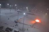 Появилось видео начала пожара на Серой площади в Николаеве