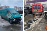 Микроавтобус с пьяным водителем протаранил шесть легковушек под Киевом (фото)
