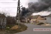 В Терновке ракета попала в овощную базу — сильный пожар (видео)