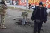 Возле «Велмарта» в Николаеве ракета застряла в асфальте (видео)