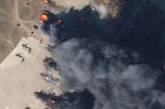 Уничтожение российских вертолетов под Херсоном — фото с высоты