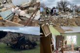 В селе Баштанского района оккупанты полностью уничтожили 7 жилых домов и сельсовет (фото, видео)