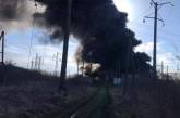 Во Львовской области вражеская ракета прилетела на тяговую подстанцию железной дороги «Красное» (видео)