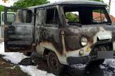 В Новом Буге во время движения загорелся микроавтобус УАЗ