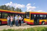 В Николаеве начали курсировать подаренные Варшавой автобусы-гармошки