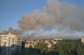 В оккупированном Шахтерске после взрывов загорелся склад боеприпасов (видео)